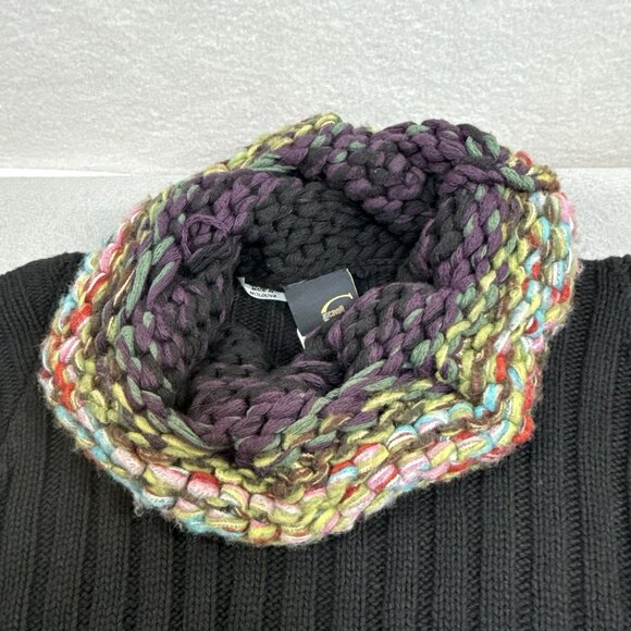 Just Cavalli Women's Sweater Chunky Angora Turtleneck Multicolor US Large IT 46 - Picture 11 of 15